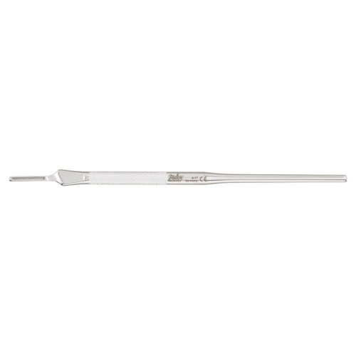 Miltex® Siegel Knife Handle, Round Knurled, Fits Blades #10–15C - 6" (155 mm)